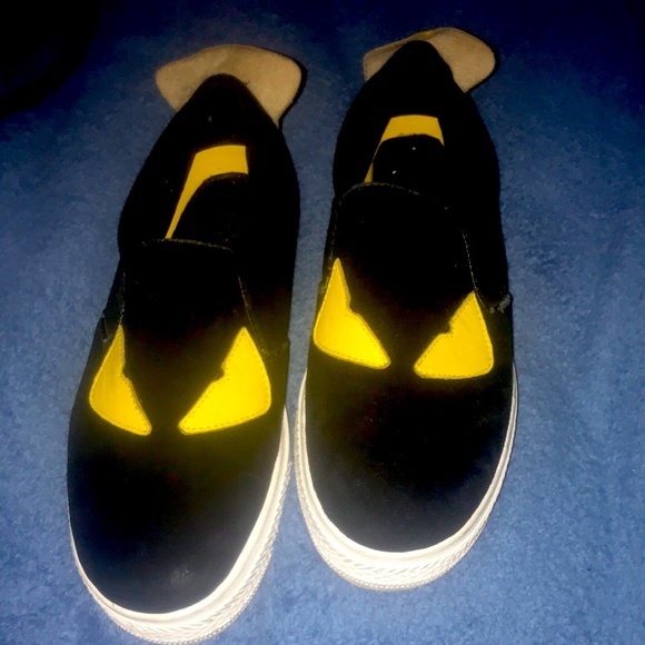 FENDI MONSTER SLIP ONS - Picture 1 of 6